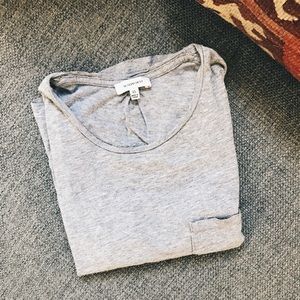 Sunday Best Cropped pocket T-shirt in Grey XS